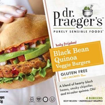 Dr Praegers Black Bean Quinoa Veggie Burgers 4 Brewers Organics